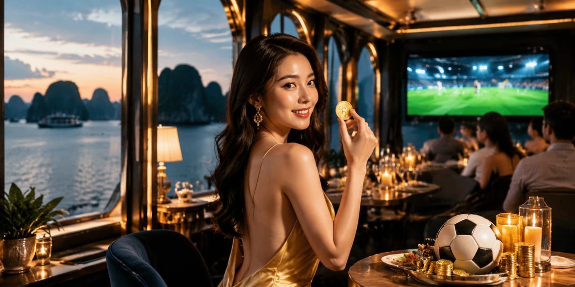 Người dùng Việt Nam xem quy định cá cược thể thao tại quán cà phê ven vịnh Hạ Long