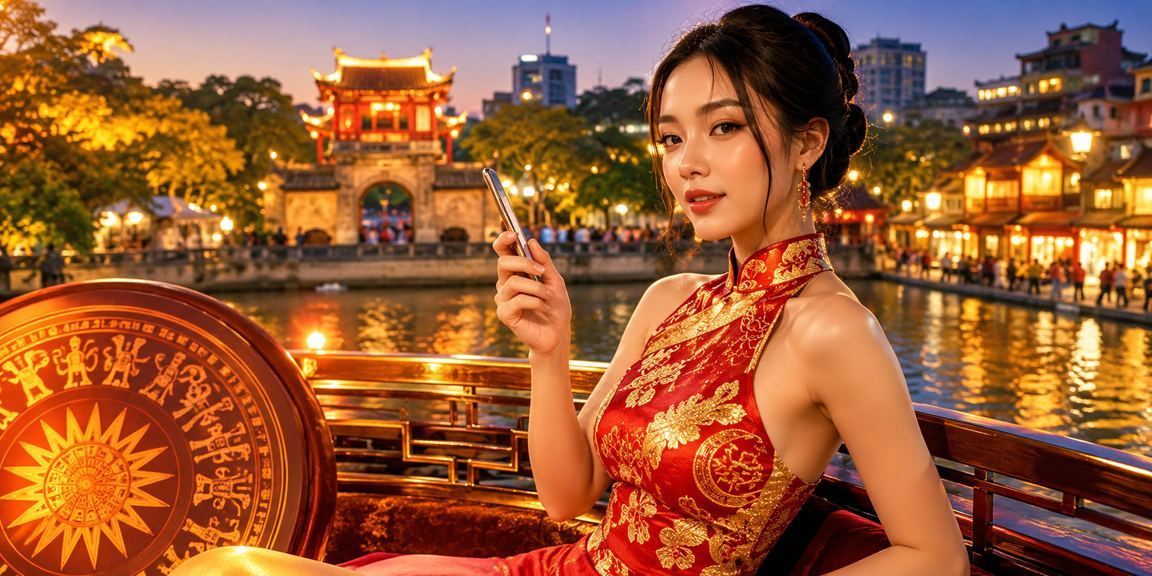 Không khí lễ hội tại Hà Nội với màn hình slot game rực rỡ về đêm
