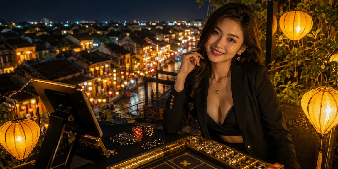Khung cảnh Hội An về đêm gợi lên bầu không khí đặt cược sôi động tại lk88